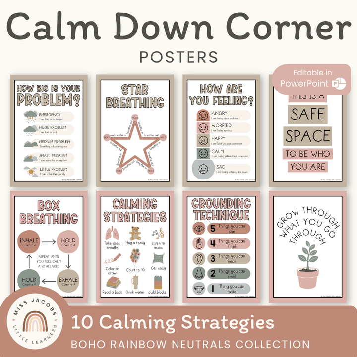 Calm Down Corner Kit – Miss Jacobs Little Learners
