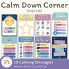 Calm Down Corner Posters - Dreamy Space Classroom Decor - Miss Jacobs Little Learners