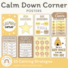 Calm Down Corner Posters - Happy Hive Classroom Decor - Miss Jacobs Little Learners