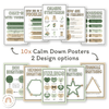 Calm Down Corner Posters - Modern Botanical Decor - Miss Jacobs Little Learners