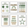 Calm Down Corner Posters - Modern Botanical Decor - Miss Jacobs Little Learners