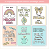 Calm Down Corner Posters - Pastel Composition Notebook Classroom Decor - Miss Jacobs Little Learners