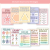 Calm Down Corner Posters - Pastel Composition Notebook Classroom Decor - Miss Jacobs Little Learners