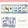 Canadian Money Posters - Pastel Composition Notebook Math Decor - Miss Jacobs Little Learners