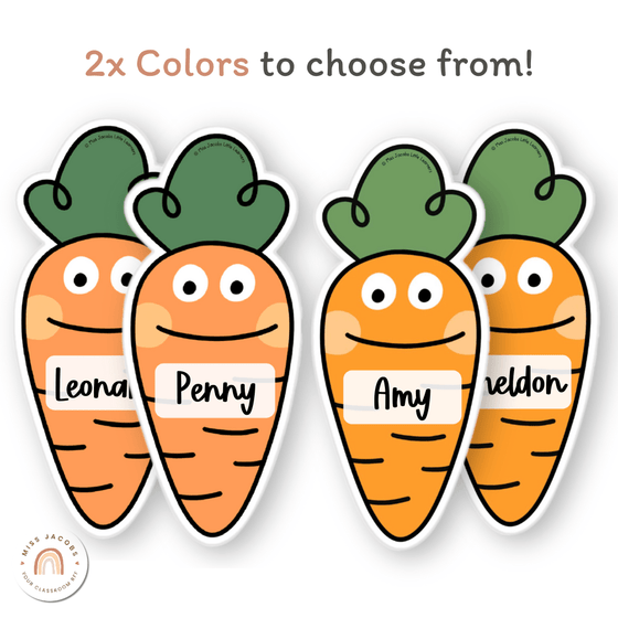 Carrot Door Display Classroom Decor - Miss Jacobs Little Learners
