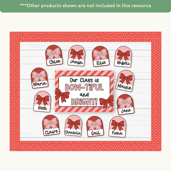 Christmas Bulletin Board Borders Classroom Decor - Miss Jacobs Little Learners