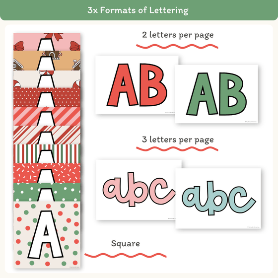 Christmas Bulletin Board Letters Classroom Decor - Miss Jacobs Little Learners