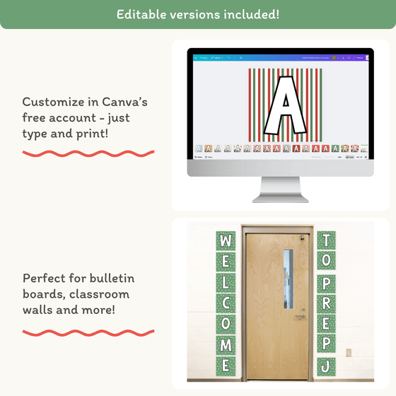 Christmas Bulletin Board Letters Classroom Decor - Miss Jacobs Little Learners