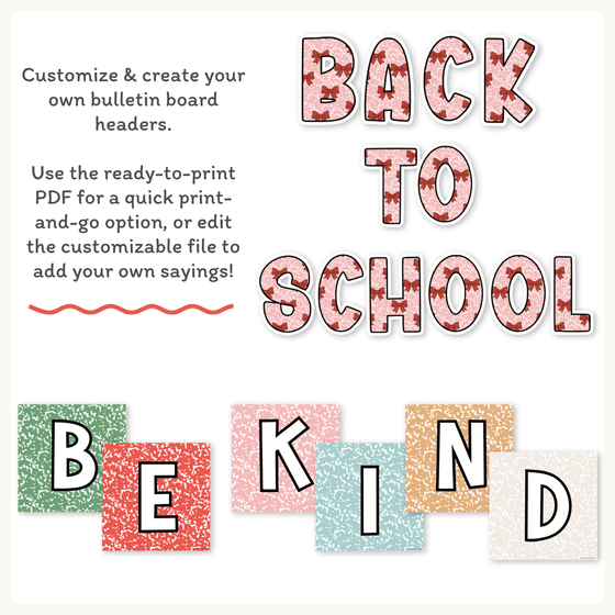 Christmas Bulletin Board Letters - Composition Notebook - Miss Jacobs Little Learners