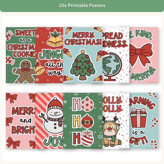 Christmas Classroom Posters - Miss Jacobs Little Learners