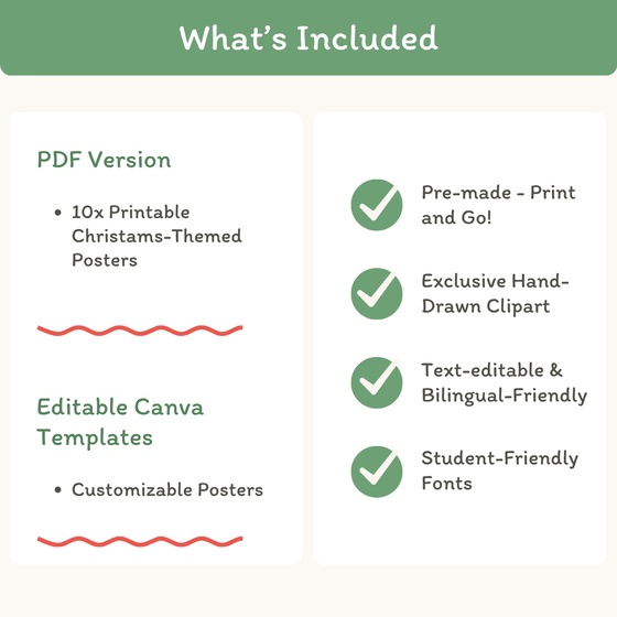 Christmas Classroom Posters - Miss Jacobs Little Learners