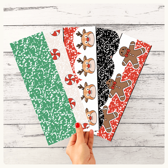 Christmas Composition Notebook Classroom Decor Bundle - Miss Jacobs Little Learners