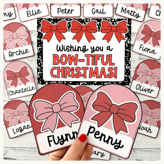 Christmas Composition Notebook Classroom Decor Bundle - Miss Jacobs Little Learners