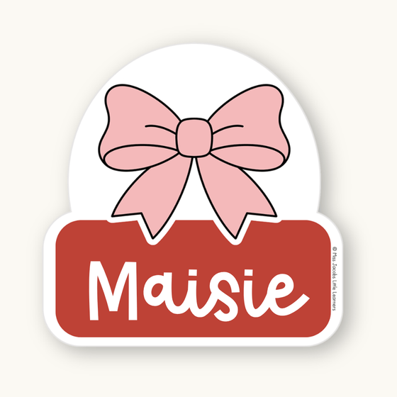 Christmas Door Display Bow - Composition Notebook - Miss Jacobs Little Learners