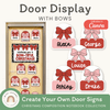 Christmas Door Display Bow - Composition Notebook - Miss Jacobs Little Learners