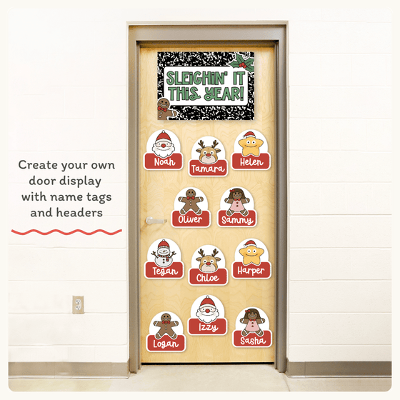 Christmas Door Display - Composition Notebook - Miss Jacobs Little Learners