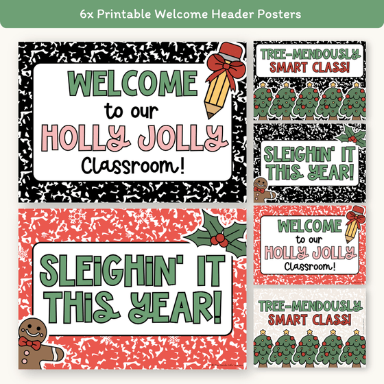 Christmas Door Display - Composition Notebook - Miss Jacobs Little Learners