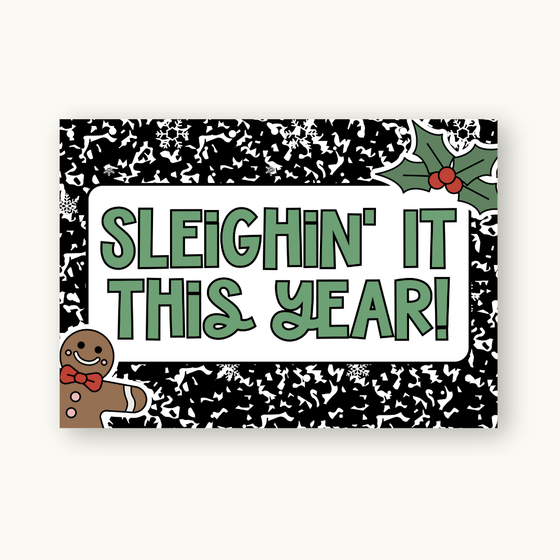 Christmas Door Display - Composition Notebook - Miss Jacobs Little Learners