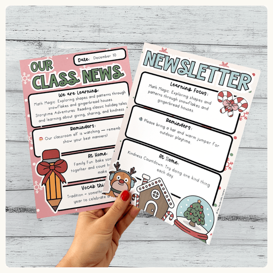 Christmas Newsletters Templates - Miss Jacobs Little Learners