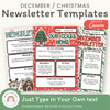 Christmas Newsletters Templates - Miss Jacobs Little Learners