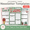 Christmas Newsletters Templates - Composition Notebook - Miss Jacobs Little Learners