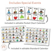 Classroom Calendar and Weather Display | PASTELS | Editable - Miss Jacobs Little Learners