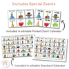 Classroom Calendar & Weather Pocket Chart Display | Daisy Gingham Pastel Classroom Decor - Miss Jacobs Little Learners