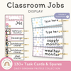 Classroom Job Chart - Daisy Gingham Pastels Decor - Miss Jacobs Little Learners