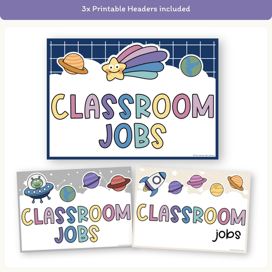 Classroom Job Chart - Dreamy Space Classroom Decor - Miss Jacobs Little Learners