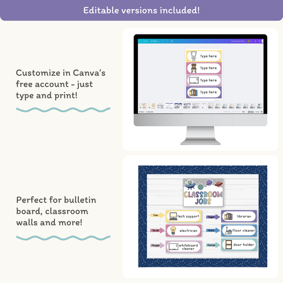 Classroom Job Chart - Dreamy Space Classroom Decor - Miss Jacobs Little Learners