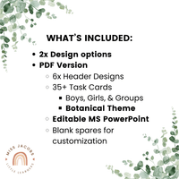 Classroom Job Chart - Modern Botanical Theme - Miss Jacobs – Miss ...