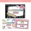 Classroom Job Chart - Pastel Composition Notebook Classroom Decor - Miss Jacobs Little Learners