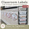 Classroom Labels Student Names & Supplies - Australiana Decor - Miss Jacobs Little Learners