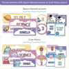 Classroom Labels Student Names & Supplies - Dreamy Space Decor - Miss Jacobs Little Learners