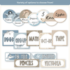 Classroom Labels Student Names & Supplies - Modern Ocean Theme - Miss Jacobs Little Learners