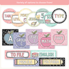 Classroom Labels Student Names & Supplies - Pastel Composition Notebook Decor - Miss Jacobs Little Learners