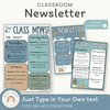Classroom Newsletter Templates - Cute Sea Life Classroom Decor - Miss Jacobs Little Learners