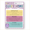 Classroom Newsletter Templates - Dreamy Space Theme Decor - Miss Jacobs Little Learners