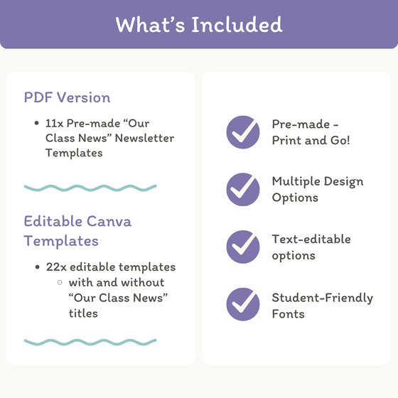 Classroom Newsletter Templates - Dreamy Space Theme Decor - Miss Jacobs Little Learners