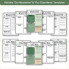Classroom Newsletter Templates - Modern Botanical Theme - Miss Jacobs Little Learners