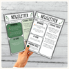 Classroom Newsletter Templates - Modern Botanical Theme - Miss Jacobs Little Learners