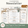 Classroom Newsletter Templates - Modern Jungle Decor - Miss Jacobs Little Learners