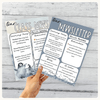 Classroom Newsletter Templates - Modern Ocean Classroom Decor - Miss Jacobs Little Learners