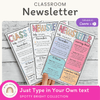 Classroom Newsletter Templates - Spotty Bright Theme - Miss Jacobs Little Learners