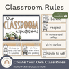 Classroom Rules and Expectations Posters - Boho Plants Decor - Miss Jacobs Little Learners