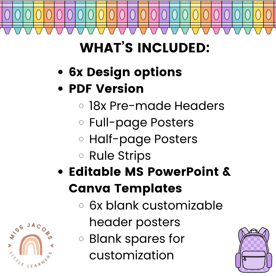 Classroom Rules & Expectations Posters - Composition Notebook – Miss ...
