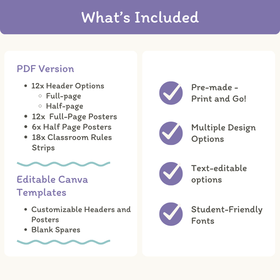 Classroom Rules and Expectations Posters - Dreamy Space Decor - Miss Jacobs Little Learners