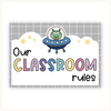 Classroom Rules and Expectations Posters - Dreamy Space Decor - Miss Jacobs Little Learners