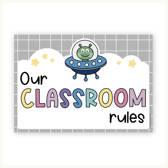 Classroom Rules and Expectations Posters - Dreamy Space Decor - Miss Jacobs Little Learners
