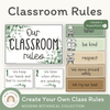 Classroom Rules and Expectations Posters - Modern Botanical Decor - Miss Jacobs Little Learners
